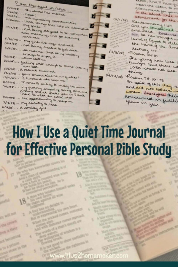 How I Use a Quiet Time Journal for Effective Personal Bible Study
