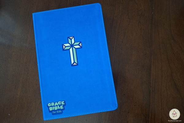 Grace Bible for Kids - blue LeatherTouch