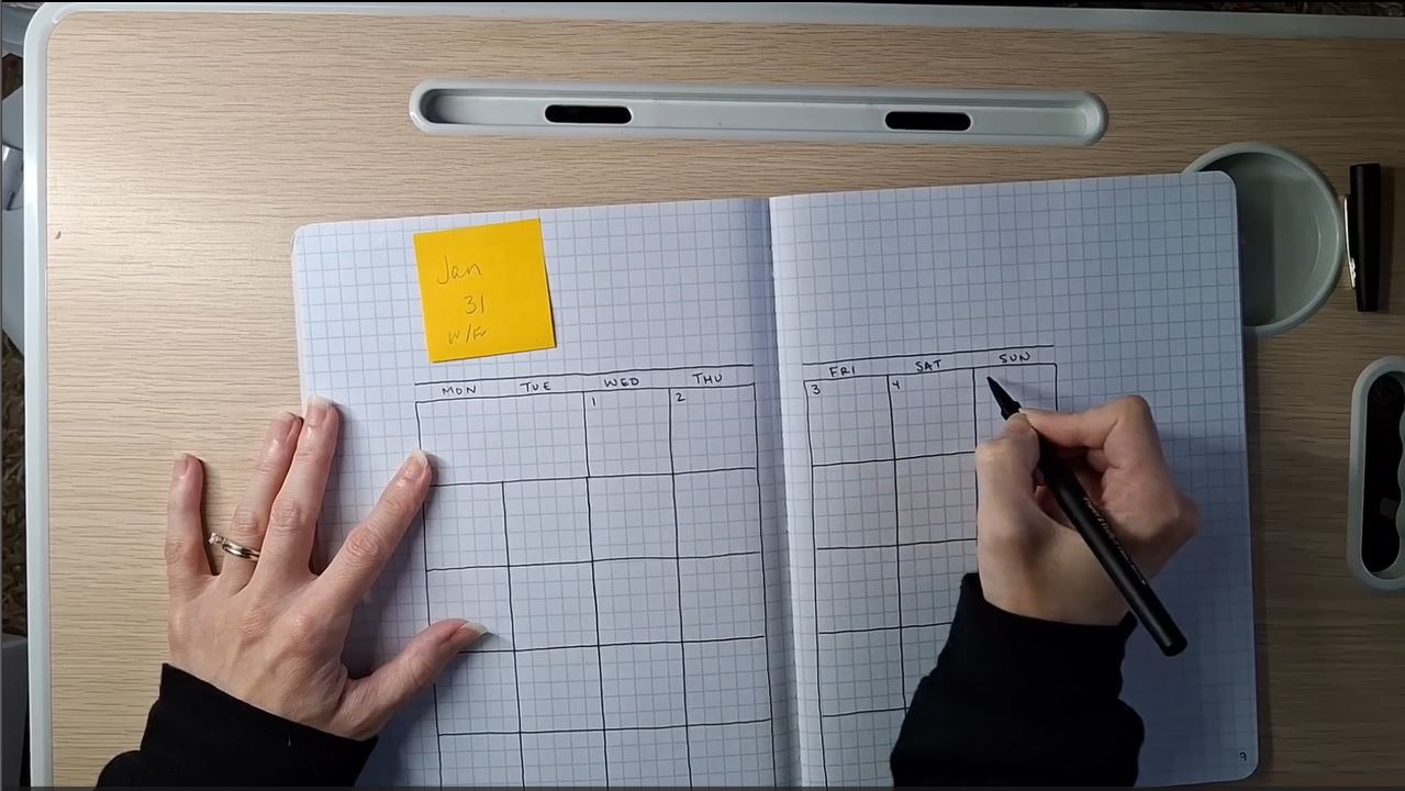 How to Set Up a Composition Notebook-Based Planner (Step by Step) {video}